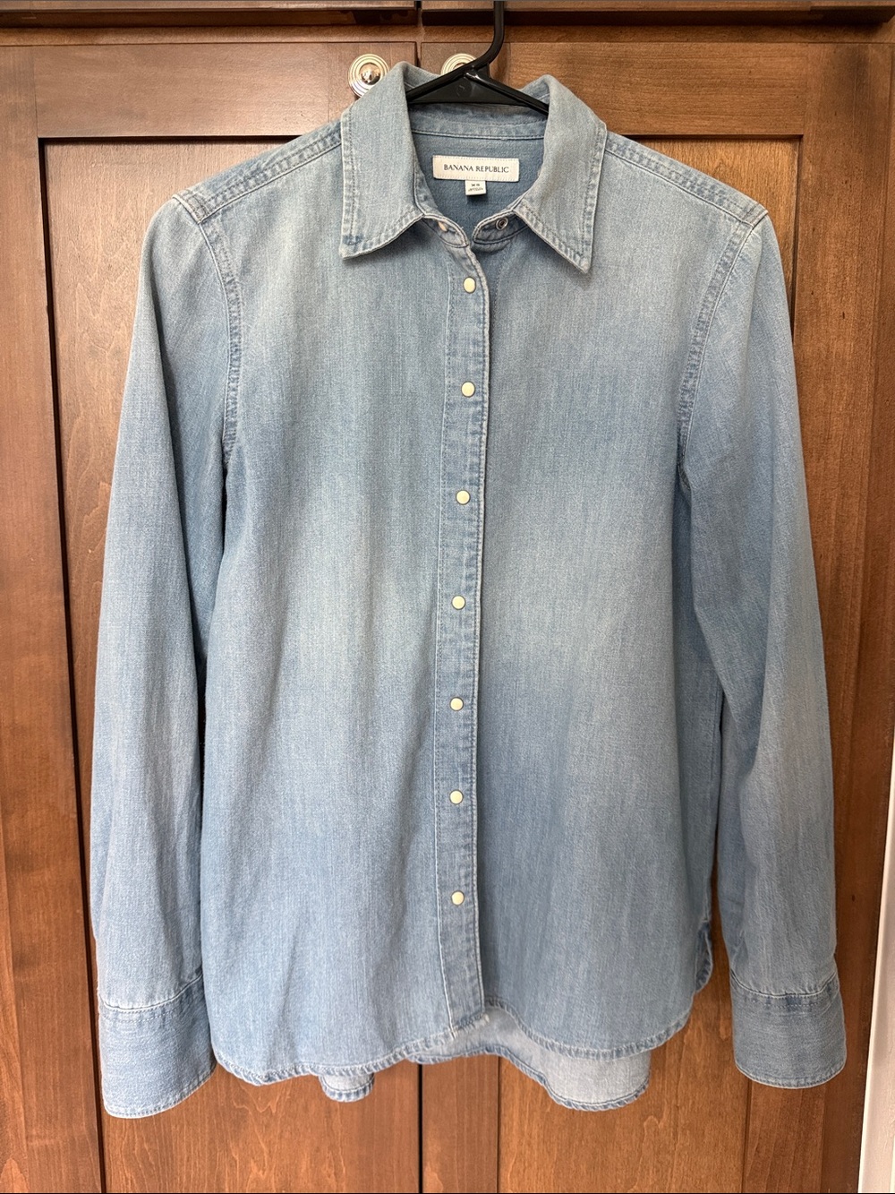 Like New Banana Republic THE EVERYDAY DENIM WESTERN SHIRT